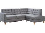 Ecksofa EXXPO - SOFA FASHION "Elio, kompakt & bequem, zeitloses Design, Breite 228cm, L-Form", grau (anthrazith), B:228cm H:84cm T:174cm, Sofas, Ecksofa, wahlweise mit Bettfunktion und Bettkasten