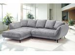 Ecksofa EXXPO - SOFA FASHION "Midway Easy-Lift-Bettfunktion, 15cm bodenfrei, bequem, Breite 282cm", grau, B:282cm H:91cm T:187cm, Sofas, Ecksofa, inkl. Bettfunktion und praktischem Bettkasten, L-Form