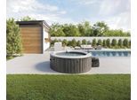 Whirlpool INTEX "Greywood Deluxe", grau mit holzmaserung, B:165cm H:71cm L:165cm, Whirlpools, Whirlpool, 165 cm Durchmesser