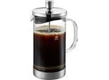 Kaffeebereiter GEFU "Diego", silber (silberfarben), 1 l, Kaffeemaschinen, Kaffeebereiter, aus Borosilikatglas