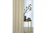 Vorhang APELT "ALASKA" Gr. 1, beige (sand), B:141cm H:245cm, Jacquard, Baumwolle, Polyester, Gardinen, Vorhang, HxB: 245x141, Alaska, Fertigschal mit Unteriversalband