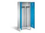 C+P Schwarz-Weiss-Spind Evolo, H1850xB810xT500mm, Front Lichtblau, Korpus Lichtgrau (48012-22) ; C + P Möbelsysteme (48012-22|S10068)