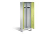 C+P Schwarz-Weiss-Spind Classic, H1850xB610xT500mm, Front Viridingrün, Korpus Lichtgrau (8012-20) ; C + P Möbelsysteme (8012-20|S10628)