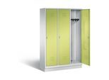 C+P Garderobenschrank Classic, H1800xB1200xT500mm, Front Viridingrün, Korpus Lichtgrau (8020-32) ; C + P Möbelsysteme (8020-32|S10423)