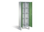 C+P Wäsche-Spind Classic, H1850xB610xT500mm, Front Resedagrün, Korpus Lichtgrau (8012-20B) ; C + P Möbelsysteme (8012-20B|S10032)