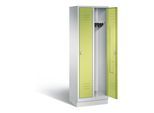 C+P Garderobenschrank Classic, H1800xB610xT500mm, Front Viridingrün, Korpus Lichtgrau (8020-20) ; C + P Möbelsysteme (8020-20|S10408)