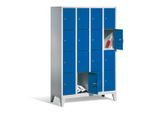 C+P Fächerschrank Classic auf Füßen, 16 Fächer, H1850xB1190xT500mm Front Lichtblau Korpus Lichtgrau ; C + P Möbelsysteme (8010-404|S10012)