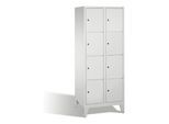 C+P Fächerschrank Classic auf Füßen, 8 Fächer, H1850xB810xT500mm Front Lichtgrau Korpus Lichtgrau ; C + P Möbelsysteme (8010-224|S10009)
