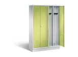 C+P Schwarz-Weiss-Spind Classic, H1800xB1190xT500mm, Front Viridingrün, Korpus Lichtgrau (8022-40) ; C + P Möbelsysteme (8022-40|S10509)