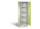 C+P Wäsche-Spind Classic, H1800xB610xT500mm, Front Viridingrün, Korpus Lichtgrau (8222-20B) ; C + P Möbelsysteme (8222-20B|S10105)