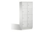 C+P Fächerschrank Classic auf Sockel, 8 Fächer, H1800xB810xT500mm Front Lichtgrau Korpus Lichtgrau ; C + P Möbelsysteme (8020-224|S10000)