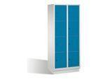 C+P Fächerschrank Classic auf Sockel, 8 Fächer, H1800xB810xT500mm Front Lichtblau Korpus Lichtgrau ; C + P Möbelsysteme (8020-224|S10007)