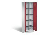 C+P Wäsche-Spind Evolo, H1800xB610xT500mm, Front Rubinrot, Korpus Lichtgrau (48022-20B) ; C + P Möbelsysteme (48022-20B|S10036)