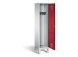 C+P Garderobenschrank Evolo, H1850xB420xT500mm, Front Rubinrot, Korpus Lichtgrau (48010-12) ; C + P Möbelsysteme (48010-12|S10062)