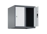 C+P Aufsatzschrank, 7016/7035 500x500x500mm Verschluss Zylinderschloss 2 Abteile ; C + P Möbelsysteme (080090-29|S10028)