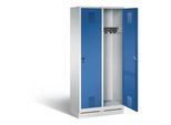 C+P Garderobenschrank Evolo, H1800xB810xT500mm, Front Enzianblau, Korpus Lichtgrau (48020-22) ; C + P Möbelsysteme (48020-22|S10006)