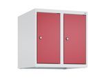 C+P Aufsatzschrank, 7035/3003 500x500x500mm Verschluss Zylinderschloss 2 Abteile ; C + P Möbelsysteme (080090-29|S10016)