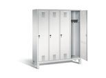 C+P Garderobenschrank Evolo, H1850xB1590xT500mm, Front Lichtgrau, Korpus Lichtgrau (48010-42) ; C + P Möbelsysteme (48010-42|S10012)