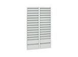 Stumpf Schubladenschrank Serie STS 410, 30 Schubladen lichtgrau (26x100, 4x200mm) ; Stumpf Metall (7104707)
