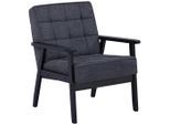Ti'me Sessel, Grau, Holz, Textil, Kiefer, vollmassiv, Sperrholz, 64x77.5x67 cm, Bsci, Wohnzimmer, Sessel, Sonstige Sessel