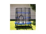 Chipolino Kindertrampolin Up und Down 140cm Sicherheitsnetz Gummibänder bis 27kg blau