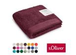 Handtuch S.OLIVER "s.Oliver, Premium Qualität, 600 gr/m², auch als Sets erhältlich", rot (burgundy), B:50cm L:100cm, Walkfrottier, Obermaterial: 100% Baumwolle, Handtücher, große Farbauswahl, auch als Duschtuch, Waschhandschuh, Gästetuch