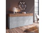 Sideboard HOME AFFAIRE "Rimini", braun (atelier hell, kastanie breslau), B:179,8cm H:85,7cm T:40cm, Holzwerkstoff, Sideboards, Sideboard, Breite 180 cm