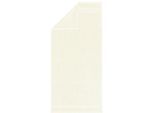 Handtücher EGERIA "Manhatten Gold", weiß (ivory), B:100cm L:150cm, Frottier, Obermaterial: 100% Baumwolle, Handtücher, Uni Programm mit Streifenbordüre, reine Baumwolle
