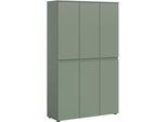 Mehrzweckschrank HOME AFFAIRE "CIPELA", grün (smoke grün nachbildung), B:105cm H:175cm T:37cm, FSC-zertifizierter Holzwerkstoff, Schränke, Mehrzweckschrank, BxH:105x175 cm, viel Stauraum, variable Einlegeböden, Kleiderstange