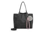 Henkeltasche FRITZI AUS PREUSSEN "Fritzi42N", Damen, Gr. B/H/T: 18cm x 33cm x 45cm, schwarz, Kunstfaser, unifarben, Taschen, aus veganen Materialien