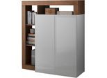 Highboard HOME AFFAIRE "Hamburg", weiß (weiß, mercure), B:108cm H:126cm T:42cm, Sideboards, Highboard, Breite 108 cm