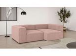 Ecksofa OTTO HOME "XL HAILY L-Form, Modularsofa extra tief, Sitztiefe 100/130 cm", rot (coral), B:260cm H:72cm T:160cm, 100% Polyester, Sofas, Ecksofa, als Modul oder separat verwendbar, für individuelle Zusammenstellung