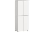 Mehrzweckschrank HOME AFFAIRE "CIPELA, 70x175 cm, viel Stauraum, variable Einlegeböden, Kleiderstange", weiß, B:70cm H:175cm T:37cm, FSC-zertifizierter Holzwerkstoff, Schränke, Mehrzweckschrank, Schuhschrank, Kleiderschrank, Universalschrank, Aktenschrank, Schrank