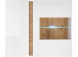 Hängevitrine HOME AFFAIRE "CLAiR Hängevitrine 20", weiß (weiß hochglanz, grandson oak), B:97cm H:83cm T:40cm, Holzwerkstoff, Schränke, Höhe 83 cm