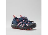 Sandale KAMIK "Crab", Mädchen, Gr. 27, blau (navy, rot, marine, rouge), Synthetik, Schuhe Sandale, Sandale mit Zehenschutz
