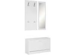 Wandgarderobe 'Jana', weiss