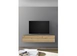 TV-Schrank HOME AFFAIRE "Infinity", braun (eichefarben cadiz), B:138cm H:29cm T:30cm, Schränke, TV-Schrank, Breite 138 cm