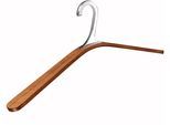 Kleiderbügel PIEPERCONCEPT "Flu", beige (natur, silberfarben), B:46cm H:17,5cm T:3,8cm, Holzwerkstoff, Kleiderbügel, Kleiderbügel