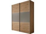 Schwebetürenschrank STAUD "Includo, Made in Germany", braun (dekor artisan eiche, saphir), B:200cm H:222cm T:68cm, Holzwerkstoff, Schränke, Schwebetürenschrank, Mit vier verschiedenen Ausstattungsvarianten