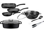 Topf-Set GSW "Gourmet Granit", schwarz, Töpfe, Topf-Set, Induktion