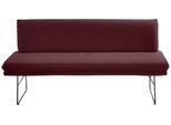 Polsterbank K+W KOMFORT & WOHNEN, rot (bordeaux), B:172cm H:87cm T:65cm, Sitzbänke, Polsterbank, Spitzkissenoptik, Sitzsteppung, hoher Sitzkomfort, in 2 Größen wählbar