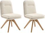 Esszimmerstuhl HOME AFFAIRE "Valencia", beige (natur, braun, natur), H:92cm T:68cm, Metall, Stühle, Esszimmerstuhl, verschiedene Gestelle in Holz oder Metall