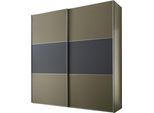 Schwebetürenschrank STAUD "Includo, Made in Germany", dekor salbei, vulkan, B:200cm H:222cm T:68cm, Holzwerkstoff, Schränke, Schwebetürenschrank, Mit vier verschiedenen Ausstattungsvarianten