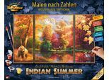 Malen nach Zahlen SCHIPPER "Meisterklasse Triptychon - Indian Summer", bunt, Malvorlagen, KinderB:20cm H:50cm, Karton, Malen nach Zahlen, Made in Germany, B:20cm H:50cm