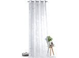 Vorhang WECKBRODT "Shorty" Gr. 2, beige (natur), B:140cm H:225cm, Ausbrenner, Polyester, Viskose, Gardinen, Vorhang, Ausbrenner, Allover,transparent,Motiv Vögel und Zweige, Gardine, Store, Topseller