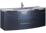 Waschtisch SAPHIR "3040", grau (anthrazit, anthrazit), B:122cm H:90cm T:48cm, Waschtische, Waschtisch, Breite 122 cm