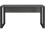 Schreibtisch GERMANIA "GW-Rovigo", grau (graphit, schwarz, schwarz, graphit), B:150cm H:74cm T:60cm, Tische, Schreibtisch, mit Blende, frei in den Raum stellbar, Breite 150 cm, Made in Germany