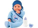 Babypuppe BAYER "Hello Baby Boy, 46 cm", blau, Puppen, Baby, Babypuppe