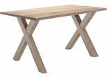 Schreibtisch MÄUSBACHER "Mio", braun (eichefarben), B:120cm H:75cm T:70cm, Tische, Schreibtisch