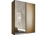 Schwebetürenschrank STAUD "Sinfonie Plus, edles Design in hochwertiger Qualität, Made in Germany", braun (artisan eiche), B:167cm H:222cm T:68cm, Holzwerkstoff, Schränke, Schwebetürenschrank, Mit Spiegeltüre und vier verschiedenen Ausstattungsvarianten
